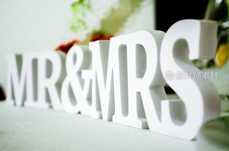 Mr和Mrs In 3d words